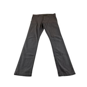 Gray Pants Comune Size 30 Slim Straight Cotton Blend Mens Button Fly